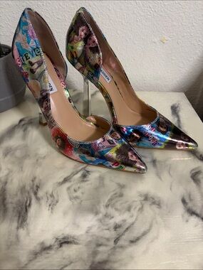 Steve Madden Metallic Multicolor Pointed-Toe Stiletto Pumps